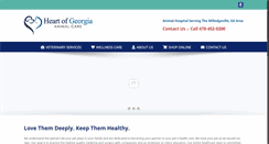 Desktop Screenshot of heartofgeorgiaanimalcare.com