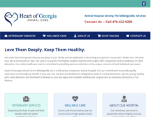 Tablet Screenshot of heartofgeorgiaanimalcare.com